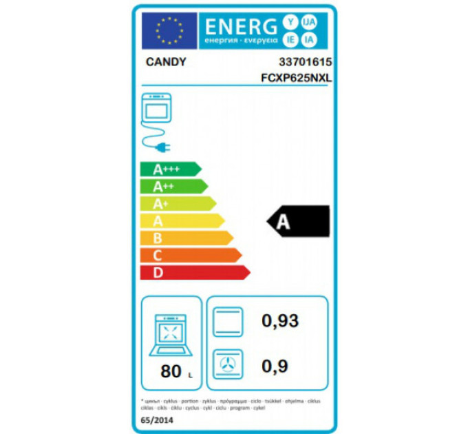 Духова шафа Candy FCXP625NXL