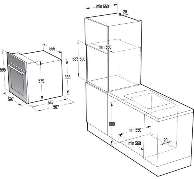 Духова шафа Gorenje BO635E11X