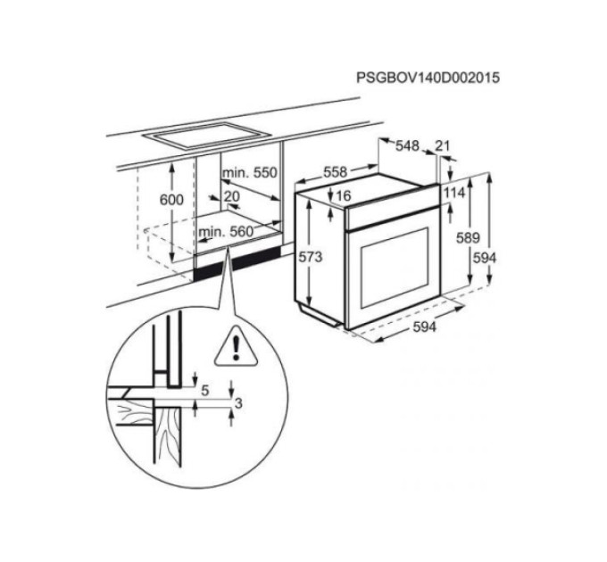 Духова шафа Electrolux OPEB2650R