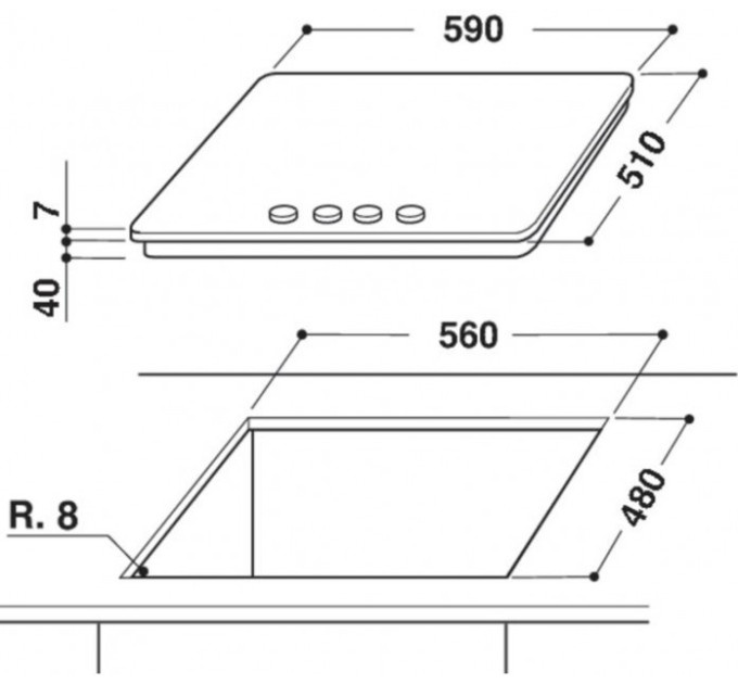 Варильна поверхня Whirlpool GMF6412IX