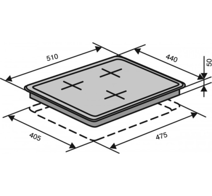 Варочная поверхность Ventolux HSF430-S3G C (BK)