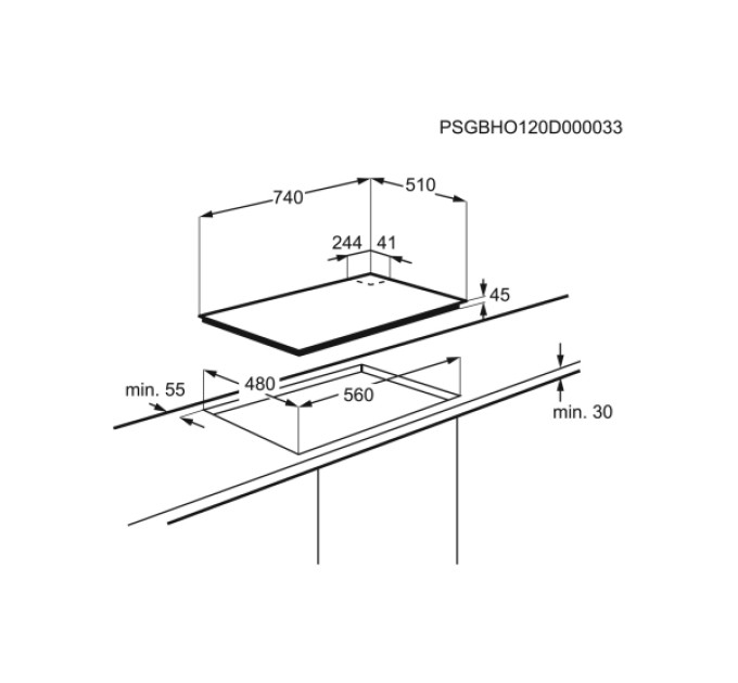 Варочная поверхность Electrolux GPE373YK