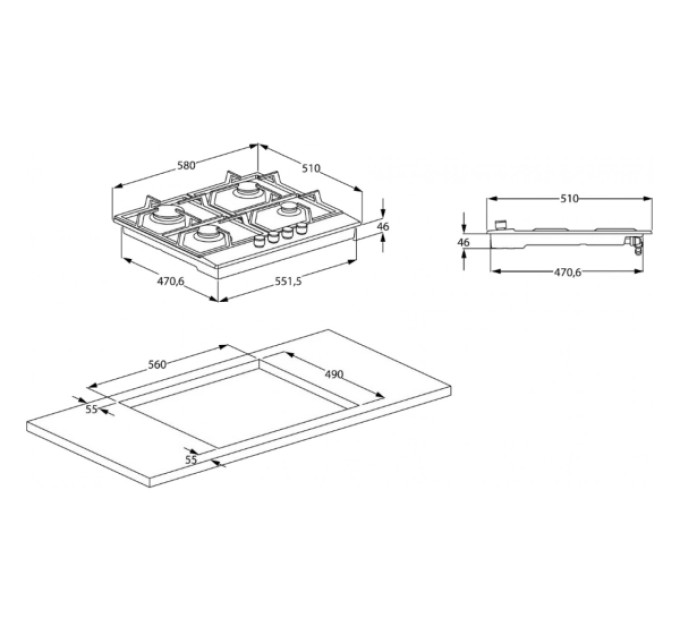 Варочная поверхность Beko HILW64325SB