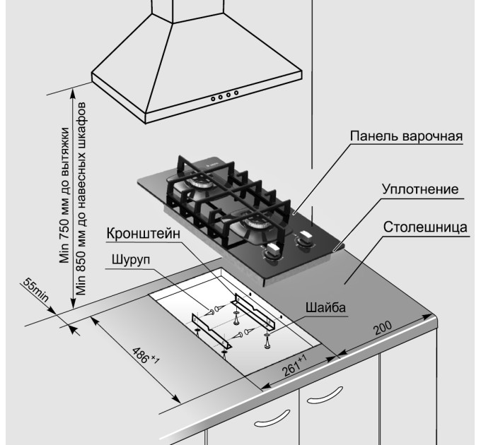 Варильна поверхня Gefest ПВГ 2003