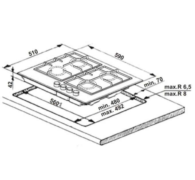 Варочная поверхность Whirlpool AKT 6465 NB