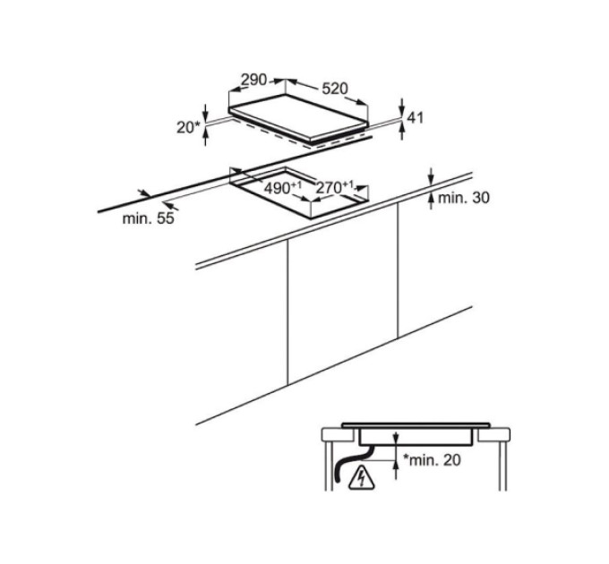 Варильна поверхня Electrolux EHF 3920 BOK