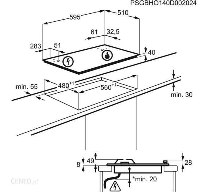 Варильна поверхня Electrolux KGS6436BX