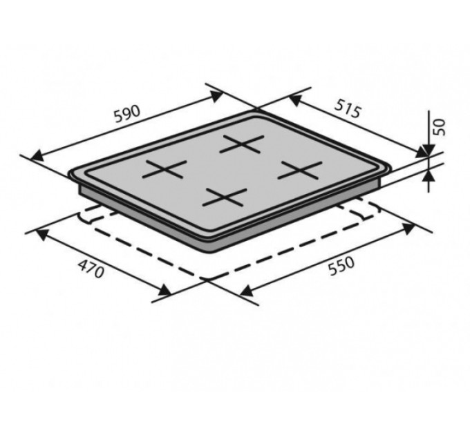 Варочная поверхность Ventolux HSF640-K3G (WH)