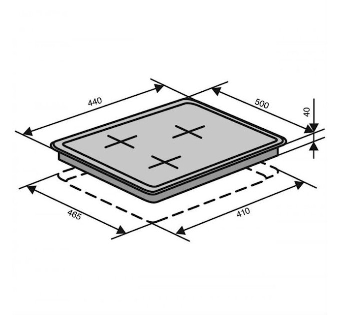 Варочная поверхность Ventolux HG640-G1 45 (X)