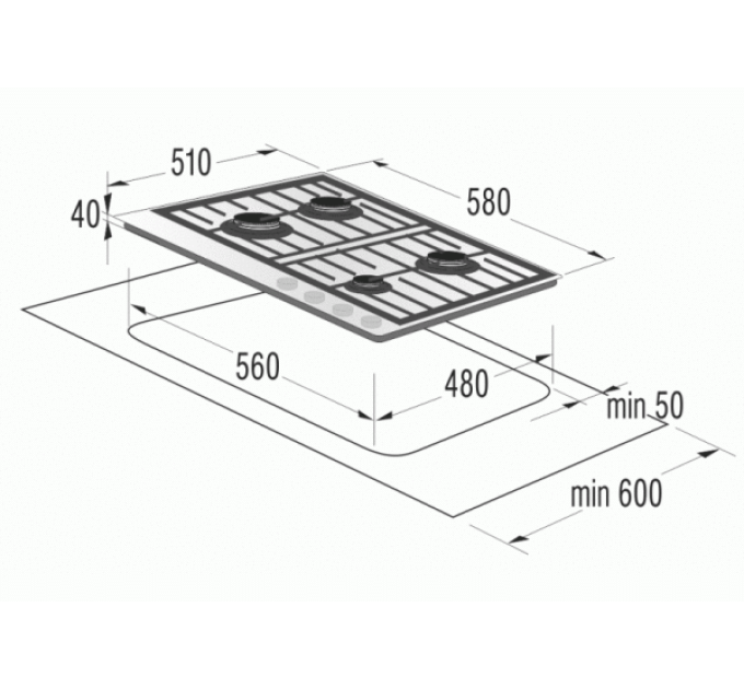 Варочная поверхность Gorenje GT641SY2W