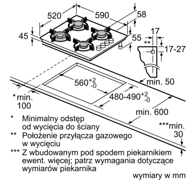 Варочная поверхность Bosch POH6B6B10