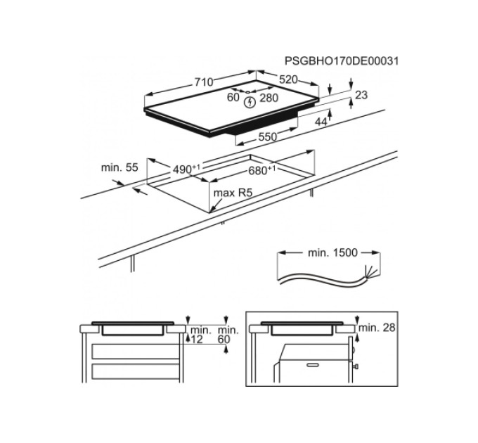 Варочная поверхность Electrolux EIS7548