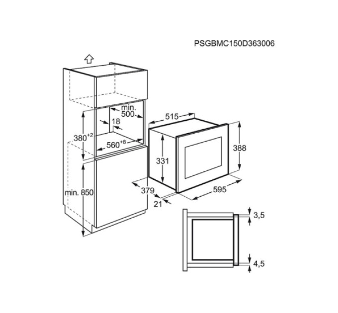 Вбудована свч Electrolux EMT25203OK