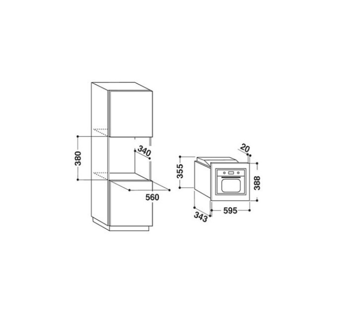 Вбудована свч Whirlpool AMW140IX