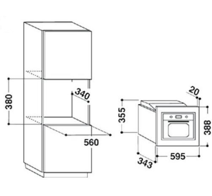 Вбудована свч Whirlpool AMW140NB