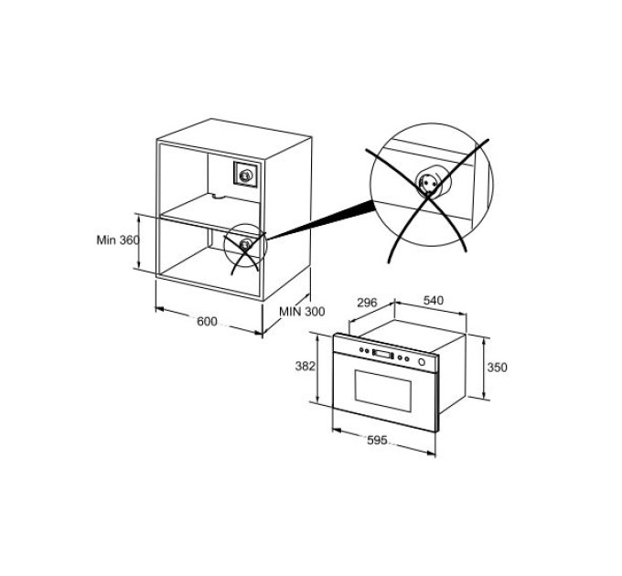 Вбудована свч Whirlpool AMW 490 IX