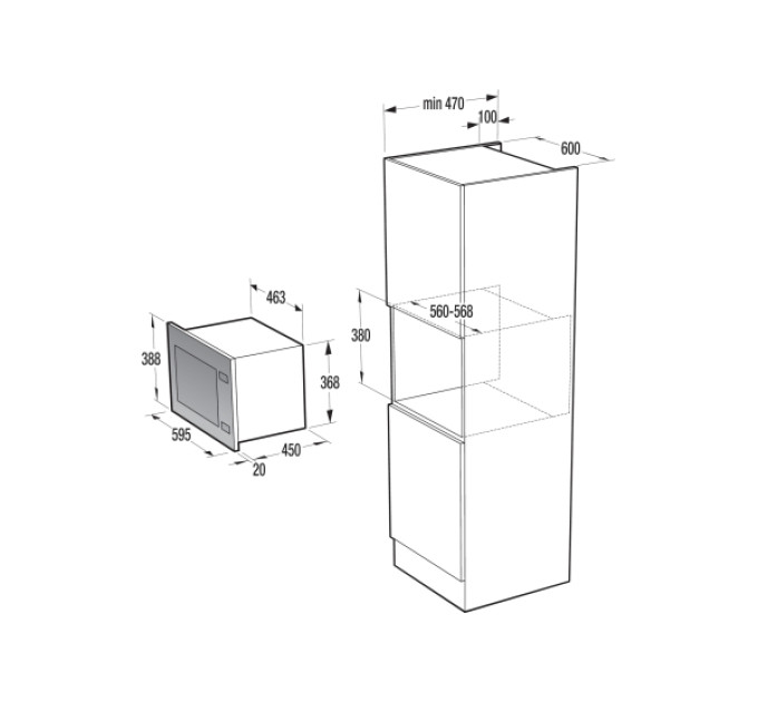 Вбудована свч Gorenje BM251S7XG