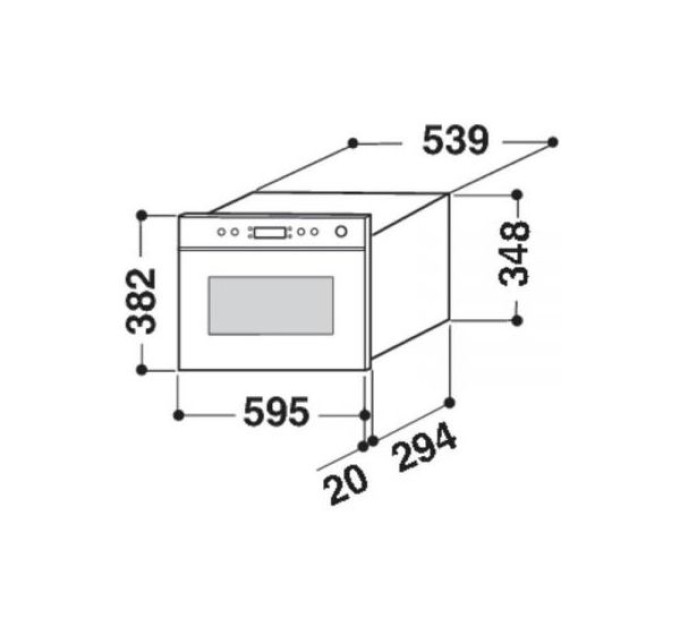 Вбудована свч Whirlpool AMW497IX