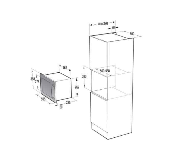 Вбудована свч Gorenje BM 300 X