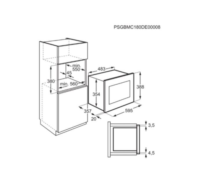 Вбудована свч Electrolux LMS4253TMX