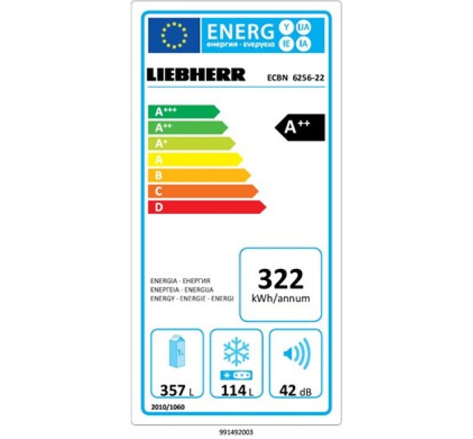 Вбудований холодильник Liebherr ECBN 6256