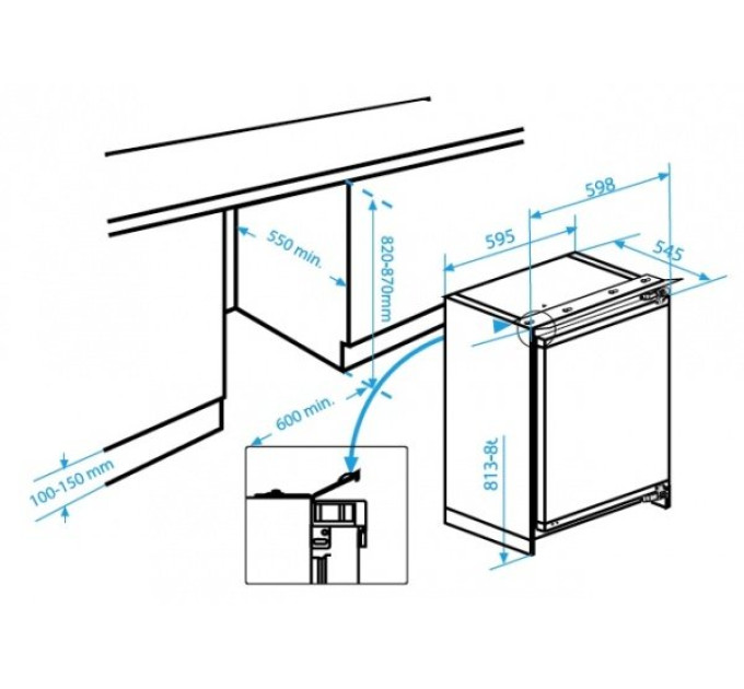 Вбудований морозильник Beko BU 1201