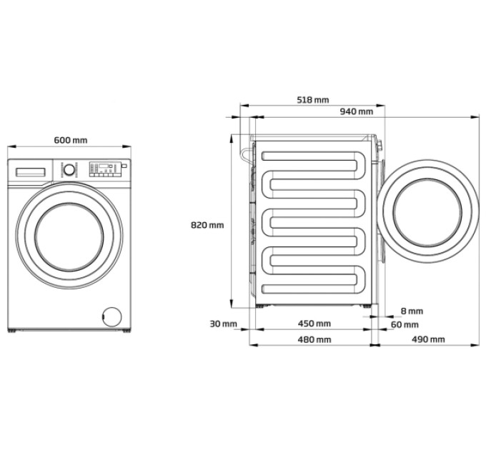 Вбудована пральна машина Beko WITV8712X0W