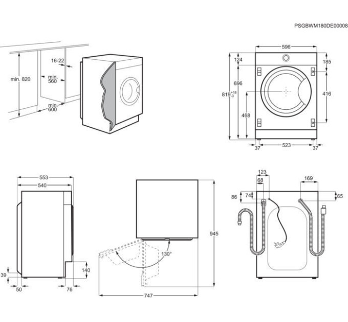 Встраиваемая стиральная машина Electrolux EW7F447WI