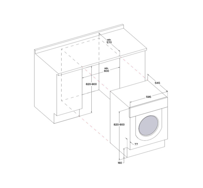 Встраиваемая стиральная машина Whirlpool WMWG71253E