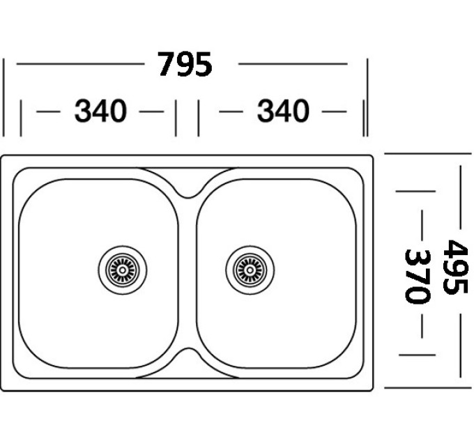 Кухонная мойка Interline AE 800 C D