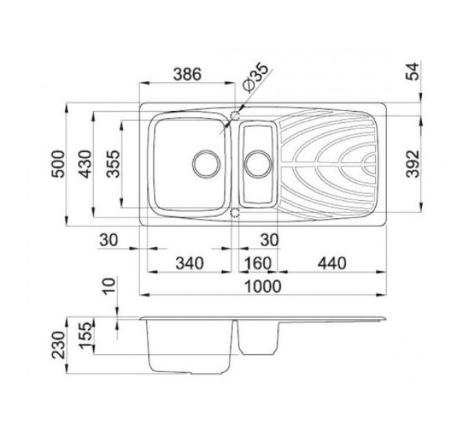 Кухонная мойка Elleci Master 475 avena 51