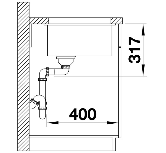 Кухонная мойка Blanco ETAGON 500-U 522232