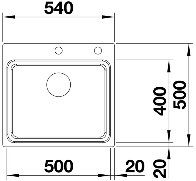 Кухонная мойка Blanco ETAGON 500-IF / A 521748