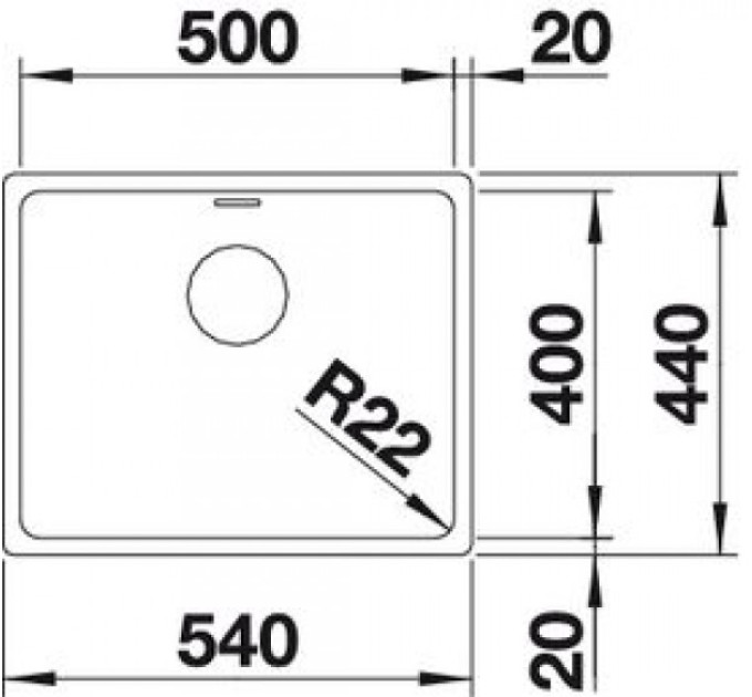 Кухонная мойка Blanco ANDANO 500-U 522967