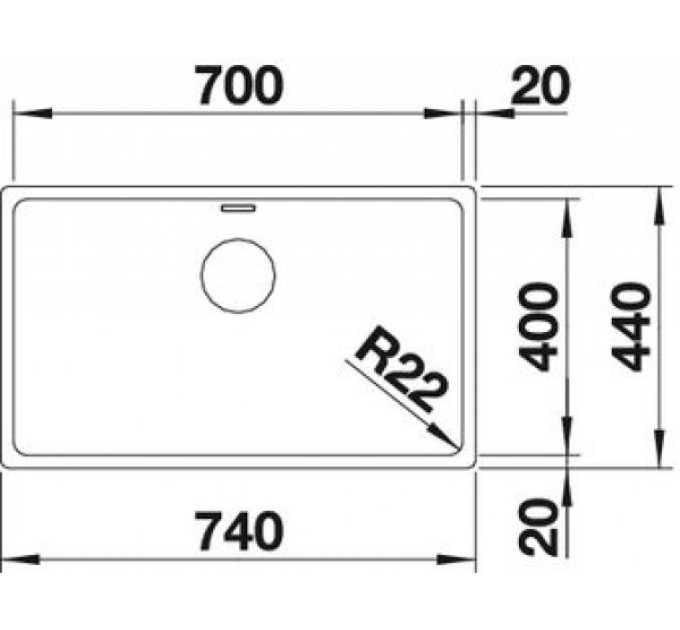 Кухонная мойка Blanco ANDANO 700-U 522971