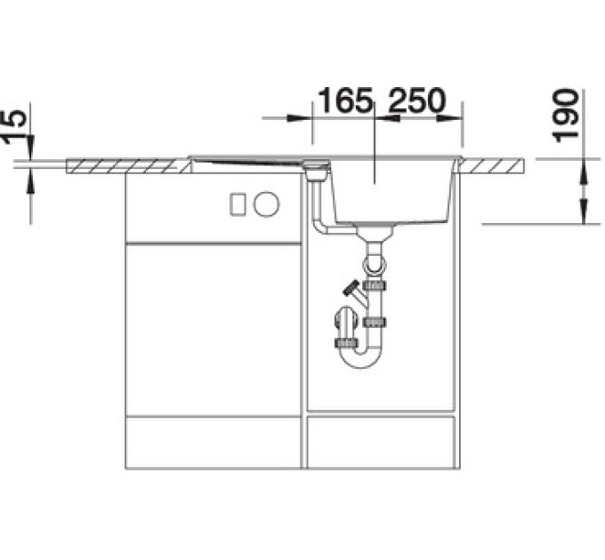 Кухонная мойка Blanco METRA 45S 513027