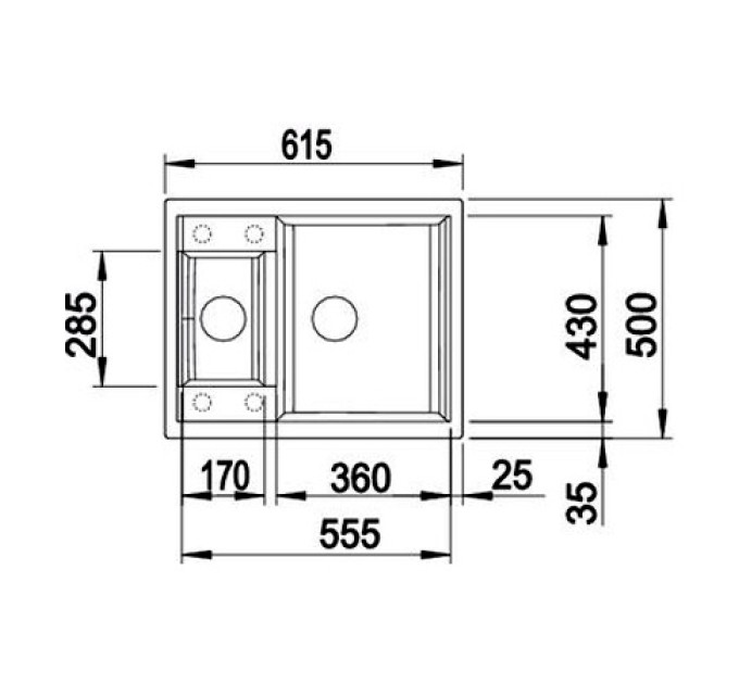 Кухонная мойка Blanco METRA 6 516158