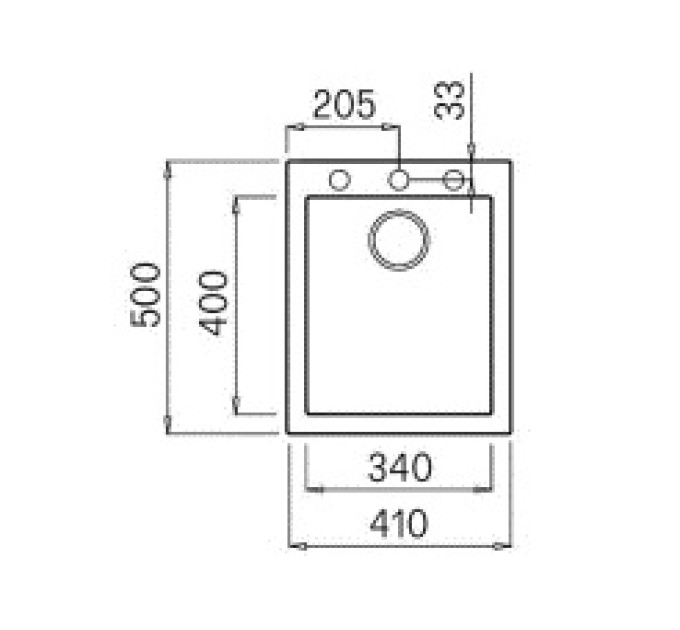 Кухонна мийка Elleci Q 100 on top corda 62