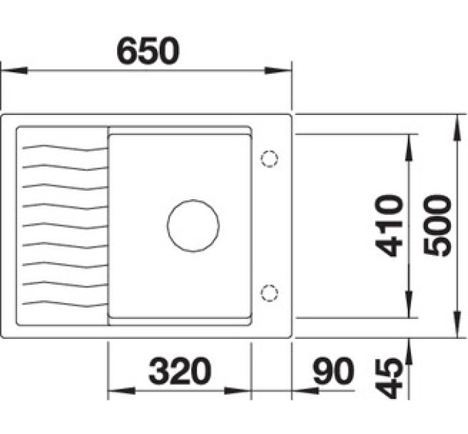 Кухонная мойка Blanco ELON 45S 520990