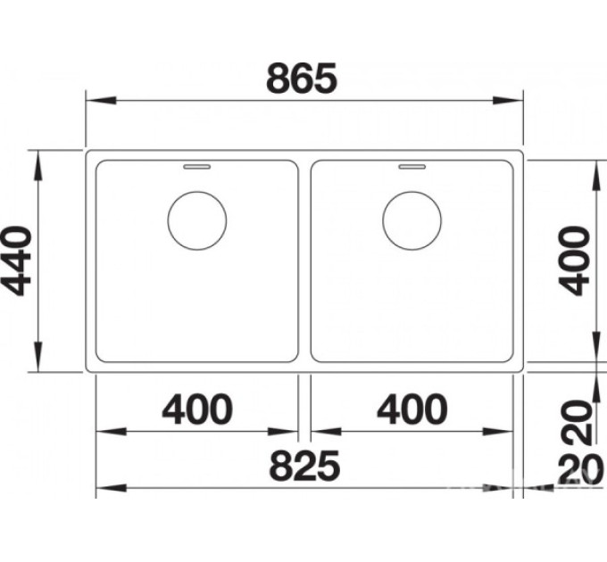 Кухонная мойка Blanco ANDANO 400 / 400-U 522987