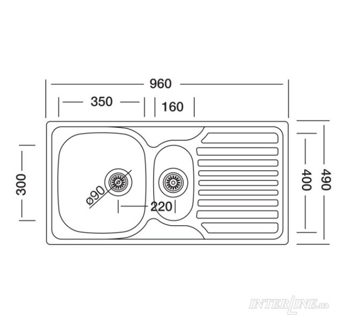 Кухонная мойка Interline EC 318