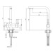 Смеситиль Elleci T01 BIANCO TITANO 68