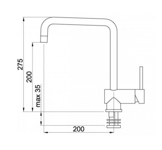 Смеситиль Elleci Senna bianco antico 62