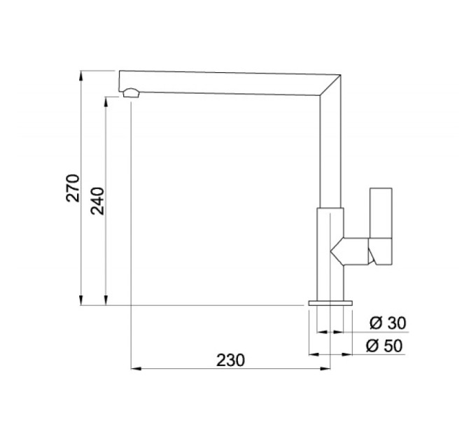 Смеситиль Elleci Ares titanium 73