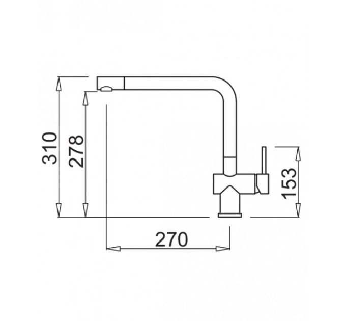 Смеситиль Elleci Stream plus titanium 73