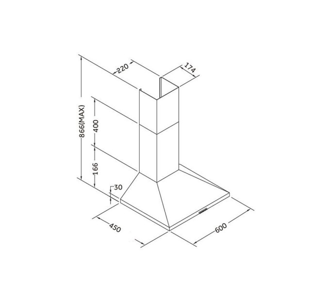 Вытяжка Pyramida KSX 60 BR