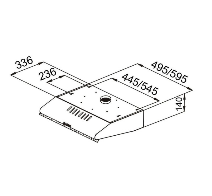 Вытяжка Pyramida MHX 50 BL