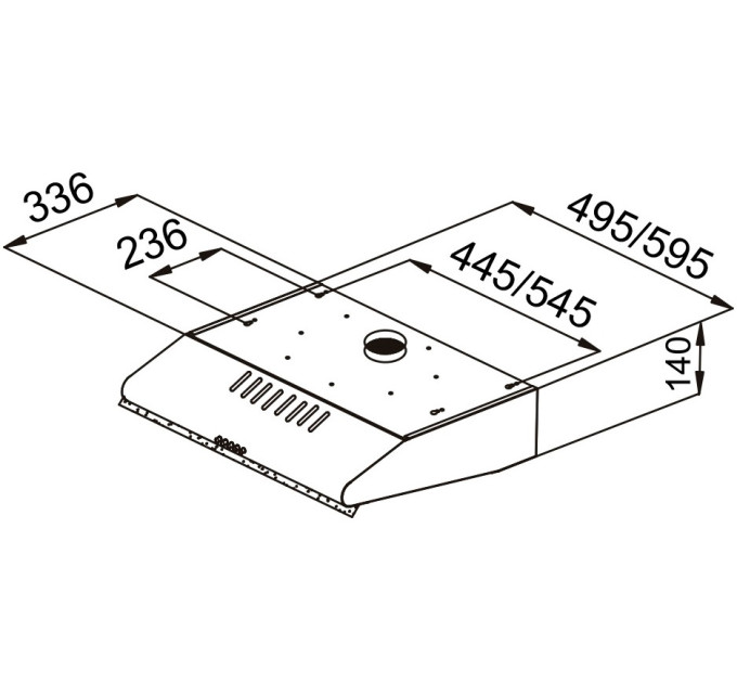 Витяжка Pyramida MHX 50 WH