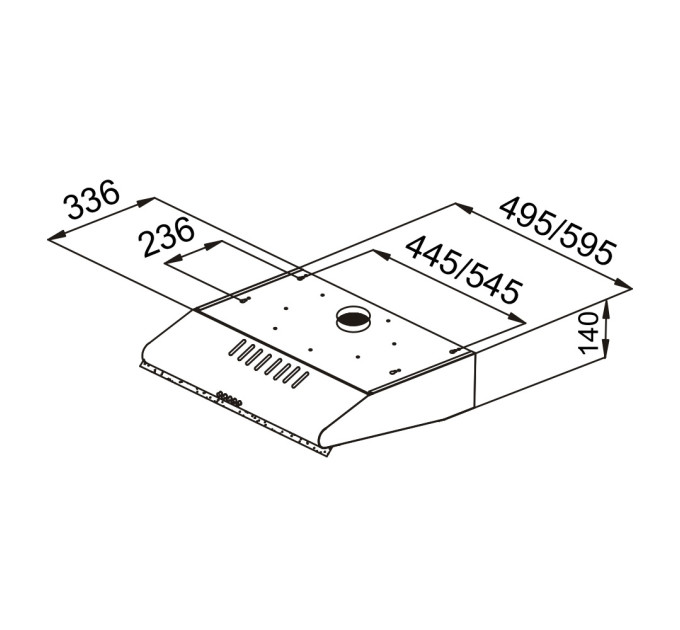 Вытяжка Pyramida MHX 60 BL