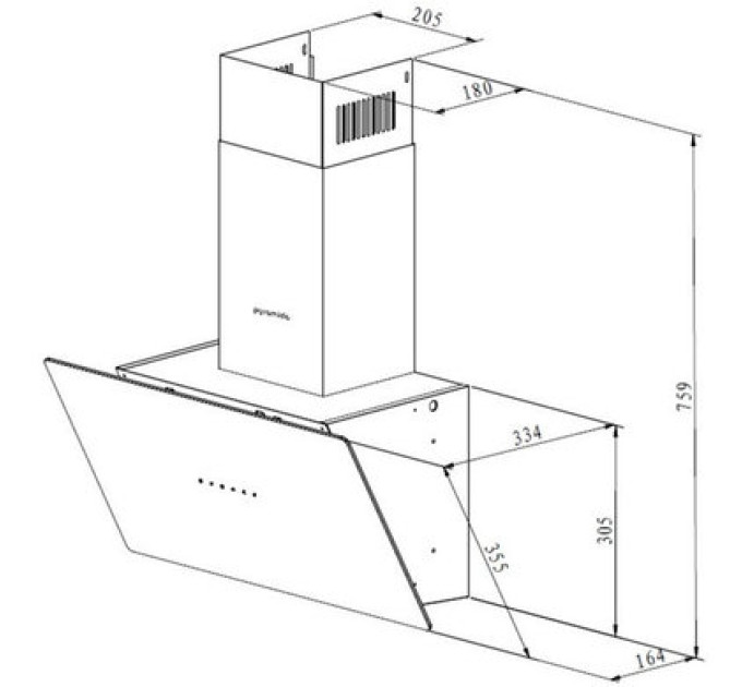 Вытяжка Pyramida NRX2-50 WH